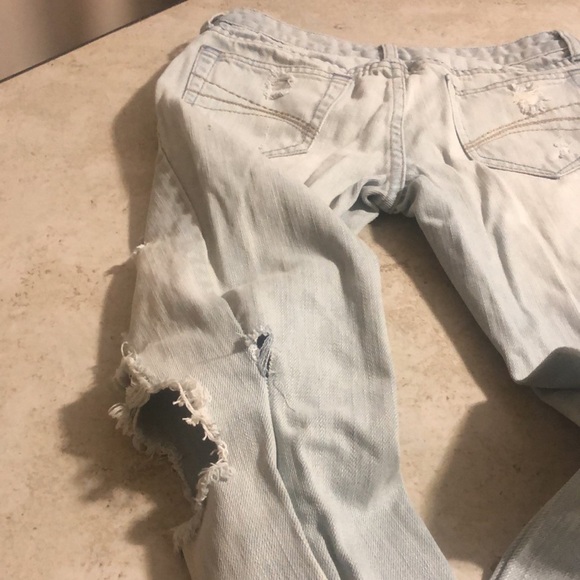 Decree Distressed Skinny Jeans size 3 light Blue - Picture 14 of 16